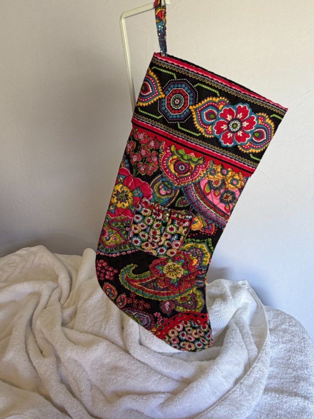 Vera Bradley Christmas Stocking 'Symphony In Hue'